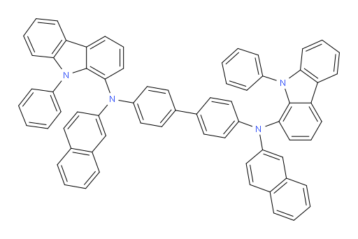 N4,N4'-di(naphthalen-2-yl)-N4,N4'-bis(9-phenyl-9H-carbazol-1-yl)-[1,1'-biphenyl]-4,4'-diamine