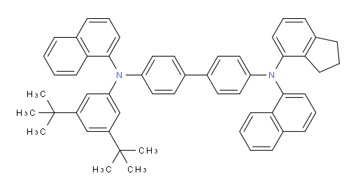 N4-(3,5-di-tert-butylphenyl)-N4'-(2,3-dihydro-1H-inden-4-yl)-N4,N4'-di(naphthalen-1-yl)-[1,1'-biphenyl]-4,4'-diamine