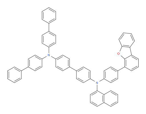 N4,N4-di([1,1'-biphenyl]-4-yl)-N4'-(4-(dibenzo[b,d]furan-4-yl)phenyl)-N4'-(naphthalen-1-yl)-[1,1'-biphenyl]-4,4'-diamine