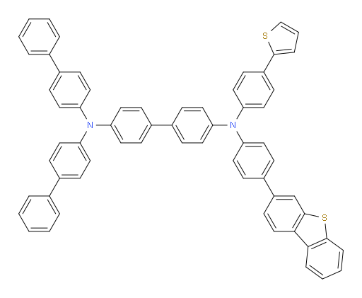 N4,N4-di([1,1'-biphenyl]-4-yl)-N4'-(4-(dibenzo[b,d]thiophen-3-yl)phenyl)-N4'-(4-(thiophen-2-yl)phenyl)-[1,1'-biphenyl]-4,4'-diamine