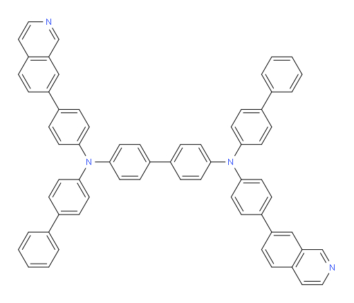 N4,N4'-di([1,1'-biphenyl]-4-yl)-N4,N4'-bis(4-(isoquinolin-7-yl)phenyl)-[1,1'-biphenyl]-4,4'-diamine