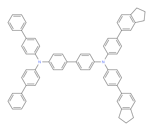 N4,N4-di([1,1'-biphenyl]-4-yl)-N4',N4'-bis(4-(2,3-dihydro-1H-inden-5-yl)phenyl)-[1,1'-biphenyl]-4,4'-diamine