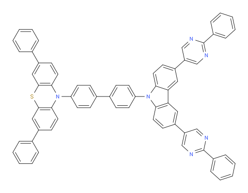 10-(4'-(3,6-bis(2-phenylpyrimidin-5-yl)-9H-carbazol-9-yl)-[1,1'-biphenyl]-4-yl)-3,7-diphenyl-10H-phenothiazine