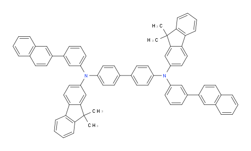 N4,N4'-bis(9,9-dimethyl-9H-fluoren-2-yl)-N4,N4'-bis(3-(naphthalen-2-yl)phenyl)-[1,1'-biphenyl]-4,4'-diamine
