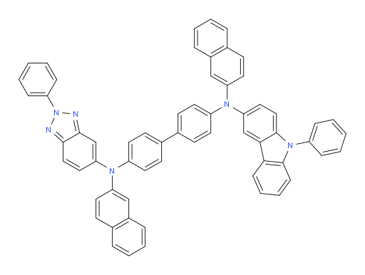 N4,N4'-di(naphthalen-2-yl)-N4-(2-phenyl-2H-benzo[d][1,2,3]triazol-5-yl)-N4'-(9-phenyl-9H-carbazol-3-yl)-[1,1'-biphenyl]-4,4'-diamine