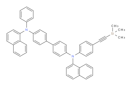 N4,N4'-di(naphthalen-1-yl)-N4-phenyl-N4'-(4-((trimethylsilyl)ethynyl)phenyl)-[1,1'-biphenyl]-4,4'-diamine