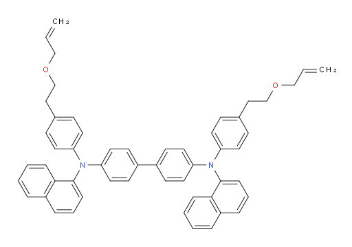 N4,N4'-bis(4-(2-(allyloxy)ethyl)phenyl)-N4,N4'-di(naphthalen-1-yl)-[1,1'-biphenyl]-4,4'-diamine