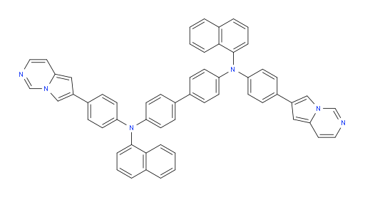 N4,N4'-di(naphthalen-1-yl)-N4,N4'-bis(4-(pyrrolo[1,2-c]pyrimidin-6-yl)phenyl)-[1,1'-biphenyl]-4,4'-diamine