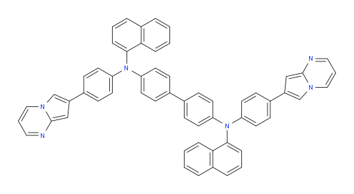 N4,N4'-di(naphthalen-1-yl)-N4,N4'-bis(4-(pyrrolo[1,2-a]pyrimidin-7-yl)phenyl)-[1,1'-biphenyl]-4,4'-diamine