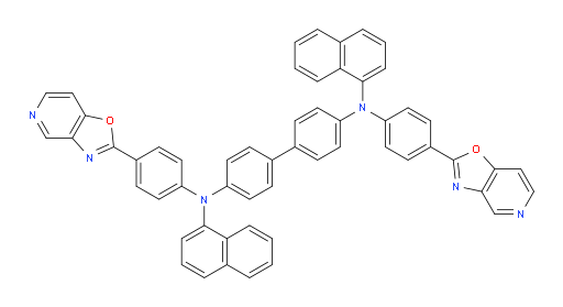 N4,N4'-di(naphthalen-1-yl)-N4,N4'-bis(4-(oxazolo[4,5-c]pyridin-2-yl)phenyl)-[1,1'-biphenyl]-4,4'-diamine
