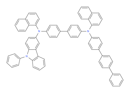 N4-([1,1':4',1''-terphenyl]-4-yl)-N4,N4'-di(naphthalen-1-yl)-N4'-(9-phenyl-9H-carbazol-3-yl)-[1,1'-biphenyl]-4,4'-diamine