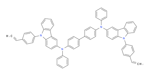N4,N4'-diphenyl-N4,N4'-bis(9-(4-vinylphenyl)-9H-carbazol-3-yl)-[1,1'-biphenyl]-4,4'-diamine