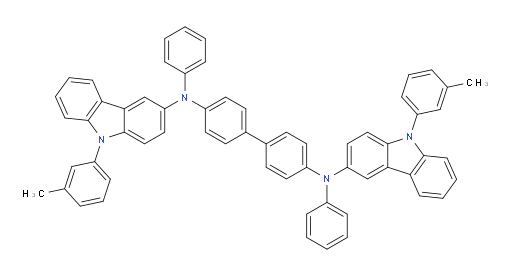 N4,N4'-diphenyl-N4,N4'-bis(9-(m-tolyl)-9H-carbazol-3-yl)-[1,1'-biphenyl]-4,4'-diamine