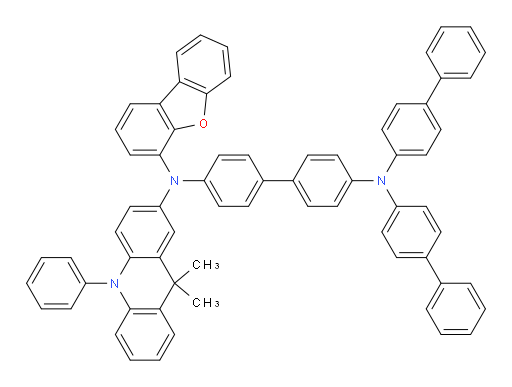 N4,N4-di([1,1'-biphenyl]-4-yl)-N4'-(dibenzo[b,d]furan-4-yl)-N4'-(9,9-dimethyl-10-phenyl-9,10-dihydroacridin-2-yl)-[1,1'-biphenyl]-4,4'-diamine