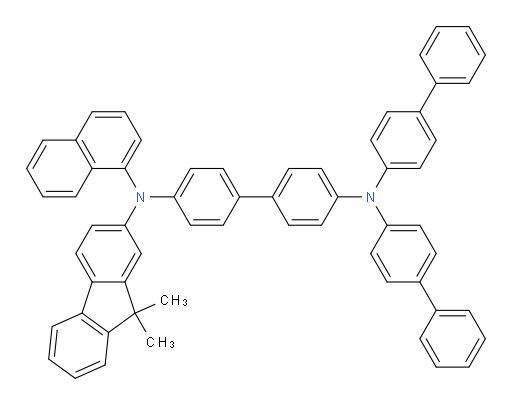 N4,N4-di([1,1'-biphenyl]-4-yl)-N4'-(9,9-dimethyl-9H-fluoren-2-yl)-N4'-(naphthalen-1-yl)-[1,1'-biphenyl]-4,4'-diamine