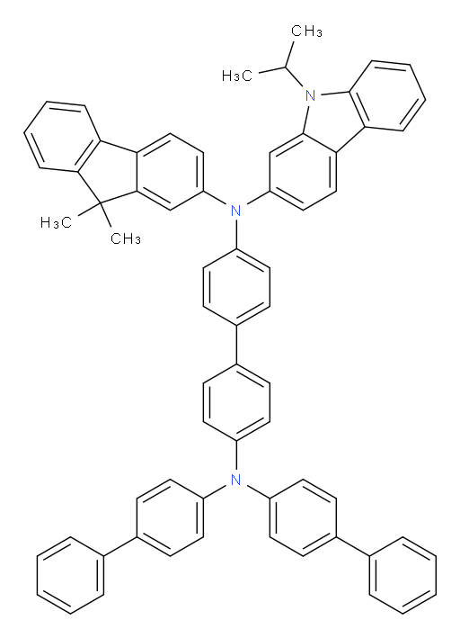 N4,N4-di([1,1'-biphenyl]-4-yl)-N4'-(9,9-dimethyl-9H-fluoren-2-yl)-N4'-(9-isopropyl-9H-carbazol-2-yl)-[1,1'-biphenyl]-4,4'-diamine