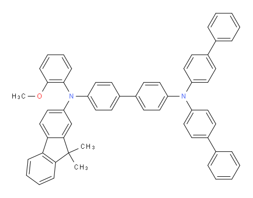 N4,N4-di([1,1'-biphenyl]-4-yl)-N4'-(9,9-dimethyl-9H-fluoren-2-yl)-N4'-(2-methoxyphenyl)-[1,1'-biphenyl]-4,4'-diamine