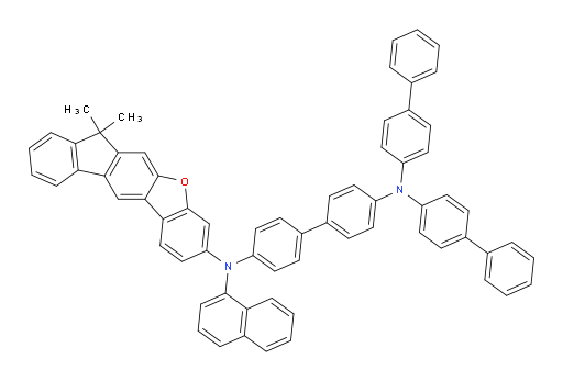 N4,N4-di([1,1'-biphenyl]-4-yl)-N4'-(7,7-dimethyl-7H-fluoreno[2,3-b]benzofuran-3-yl)-N4'-(naphthalen-1-yl)-[1,1'-biphenyl]-4,4'-diamine