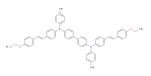 N4,N4'-bis(4-((E)-4-ethoxystyryl)phenyl)-N4,N4'-di-p-tolyl-[1,1'-biphenyl]-4,4'-diamine