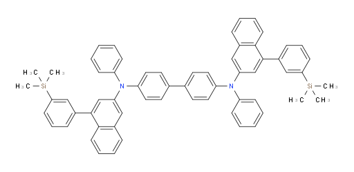 N4,N4'-diphenyl-N4,N4'-bis(4-(3-(trimethylsilyl)phenyl)naphthalen-2-yl)-[1,1'-biphenyl]-4,4'-diamine