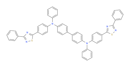 N4,N4'-diphenyl-N4,N4'-bis(4-(3-phenyl-1,2,4-thiadiazol-5-yl)phenyl)-[1,1'-biphenyl]-4,4'-diamine