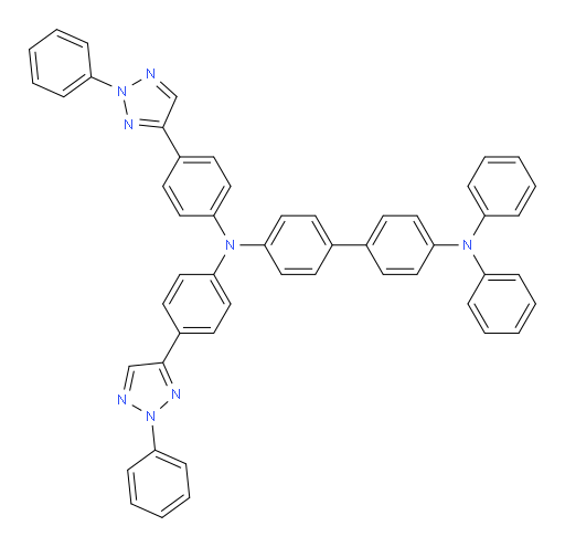 N4,N4-diphenyl-N4',N4'-bis(4-(2-phenyl-2H-1,2,3-triazol-4-yl)phenyl)-[1,1'-biphenyl]-4,4'-diamine