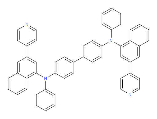 N4,N4'-diphenyl-N4,N4'-bis(3-(pyridin-4-yl)naphthalen-1-yl)-[1,1'-biphenyl]-4,4'-diamine