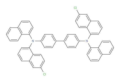 N4,N4'-bis(6-chloronaphthalen-1-yl)-N4,N4'-di(naphthalen-1-yl)-[1,1'-biphenyl]-4,4'-diamine