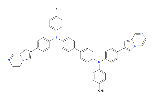 N4,N4'-bis(4-(pyrrolo[1,2-a]pyrazin-7-yl)phenyl)-N4,N4'-di-p-tolyl-[1,1'-biphenyl]-4,4'-diamine