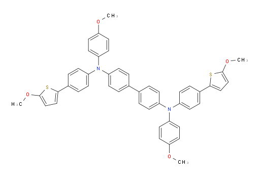 N4,N4'-bis(4-methoxyphenyl)-N4,N4'-bis(4-(5-methoxythiophen-2-yl)phenyl)-[1,1'-biphenyl]-4,4'-diamine