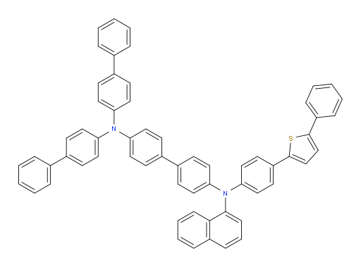N4,N4-di([1,1'-biphenyl]-4-yl)-N4'-(naphthalen-1-yl)-N4'-(4-(5-phenylthiophen-2-yl)phenyl)-[1,1'-biphenyl]-4,4'-diamine