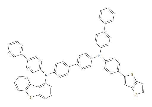 N4,N4'-di([1,1'-biphenyl]-4-yl)-N4-(dibenzo[b,d]thiophen-1-yl)-N4'-(4-(thieno[3,2-b]thiophen-2-yl)phenyl)-[1,1'-biphenyl]-4,4'-diamine