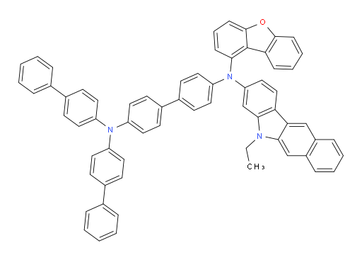 N4,N4-di([1,1'-biphenyl]-4-yl)-N4'-(dibenzo[b,d]furan-1-yl)-N4'-(5-ethyl-5H-benzo[b]carbazol-3-yl)-[1,1'-biphenyl]-4,4'-diamine