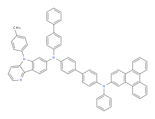 N4-([1,1'-biphenyl]-4-yl)-N4'-phenyl-N4-(5-(p-tolyl)-5H-pyrido[3,2-b]indol-7-yl)-N4'-(triphenylen-2-yl)-[1,1'-biphenyl]-4,4'-diamine