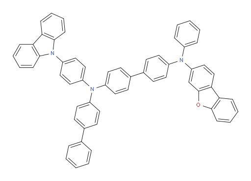 N4-(4-(9H-carbazol-9-yl)phenyl)-N4-([1,1'-biphenyl]-4-yl)-N4'-(dibenzo[b,d]furan-3-yl)-N4'-phenyl-[1,1'-biphenyl]-4,4'-diamine
