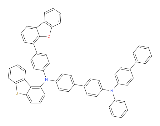 N4-([1,1'-biphenyl]-4-yl)-N4'-(4-(dibenzo[b,d]furan-4-yl)phenyl)-N4'-(dibenzo[b,d]thiophen-1-yl)-N4-phenyl-[1,1'-biphenyl]-4,4'-diamine