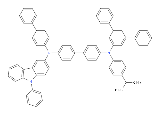 N4-([1,1'-biphenyl]-4-yl)-N4'-([1,1':3',1''-terphenyl]-5'-yl)-N4'-(4-isopropylphenyl)-N4-(9-phenyl-9H-carbazol-3-yl)-[1,1'-biphenyl]-4,4'-diamine