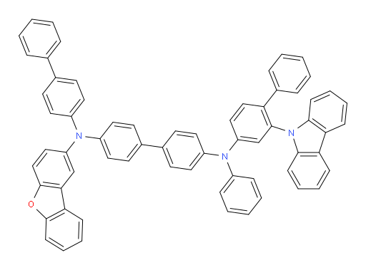N4-(2-(9H-carbazol-9-yl)-[1,1'-biphenyl]-4-yl)-N4'-([1,1'-biphenyl]-4-yl)-N4'-(dibenzo[b,d]furan-2-yl)-N4-phenyl-[1,1'-biphenyl]-4,4'-diamine