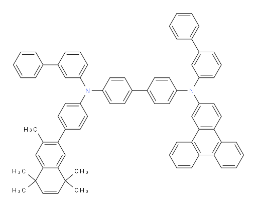 N4,N4'-di([1,1'-biphenyl]-3-yl)-N4-(4-(3,5,5,8,8-pentamethyl-5,8-dihydronaphthalen-2-yl)phenyl)-N4'-(triphenylen-2-yl)-[1,1'-biphenyl]-4,4'-diamine
