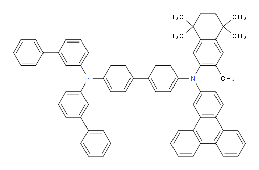 N4,N4-di([1,1'-biphenyl]-3-yl)-N4'-(3,5,5,8,8-pentamethyl-5,6,7,8-tetrahydronaphthalen-2-yl)-N4'-(triphenylen-2-yl)-[1,1'-biphenyl]-4,4'-diamine
