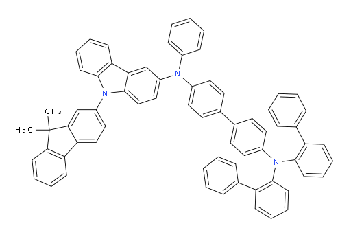 N4,N4-di([1,1'-biphenyl]-2-yl)-N4'-(9-(9,9-dimethyl-9H-fluoren-2-yl)-9H-carbazol-3-yl)-N4'-phenyl-[1,1'-biphenyl]-4,4'-diamine