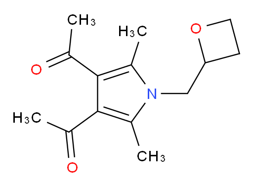 1,1'-(2,5-dimethyl-1-(oxetan-2-ylmethyl)-1H-pyrrole-3,4-diyl)diethanone