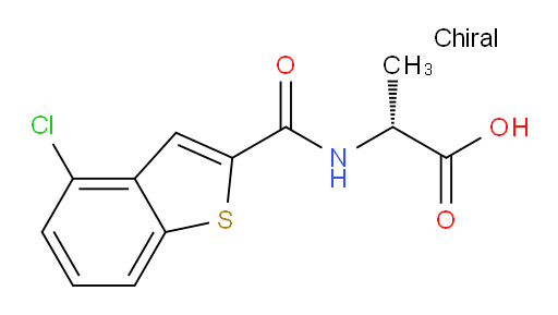 (R)-2-(4-chlorobenzo[b]thiophene-2-carboxamido)propanoic acid