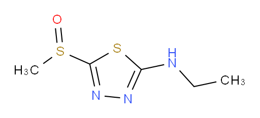 N-ethyl-5-(methylsulfinyl)-1,3,4-thiadiazol-2-amine