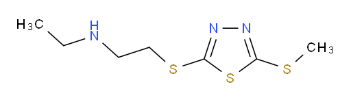 N-ethyl-2-((5-(methylthio)-1,3,4-thiadiazol-2-yl)thio)ethanamine