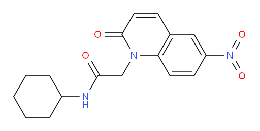 N-cyclohexyl-2-(6-nitro-2-oxoquinolin-1(2H)-yl)acetamide