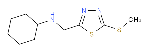N-((5-(methylthio)-1,3,4-thiadiazol-2-yl)methyl)cyclohexanamine