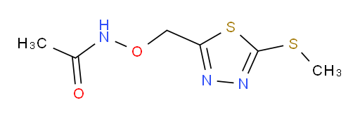 N-((5-(methylthio)-1,3,4-thiadiazol-2-yl)methoxy)acetamide