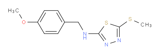 N-(4-methoxybenzyl)-5-(methylthio)-1,3,4-thiadiazol-2-amine