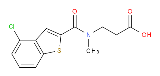 3-(4-chloro-N-methylbenzo[b]thiophene-2-carboxamido)propanoic acid